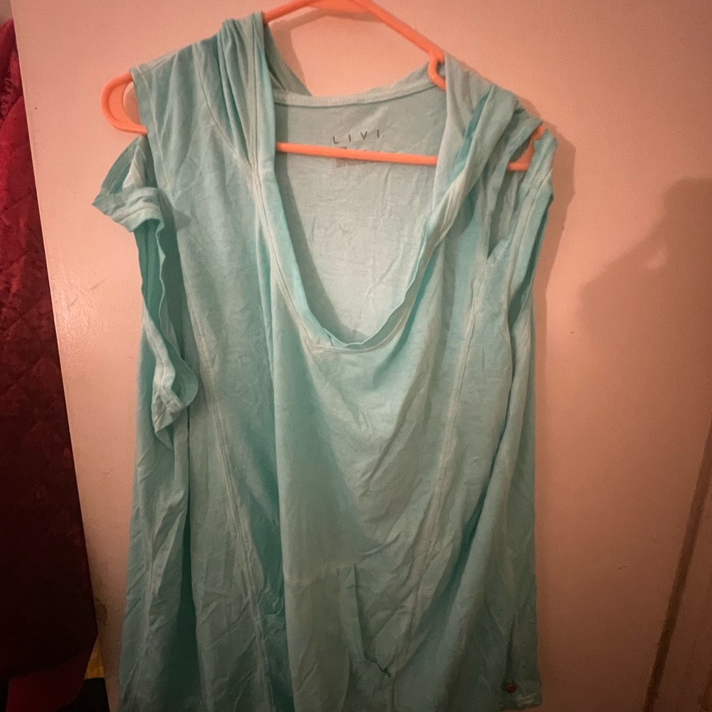 Livi active light Blue Women's hooded Top